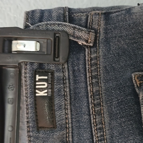 KUT FROM KLOTH Reese High Rise Ankle Straight Leg Rare Button Fly Jeans sz 16 - Picture 10 of 16